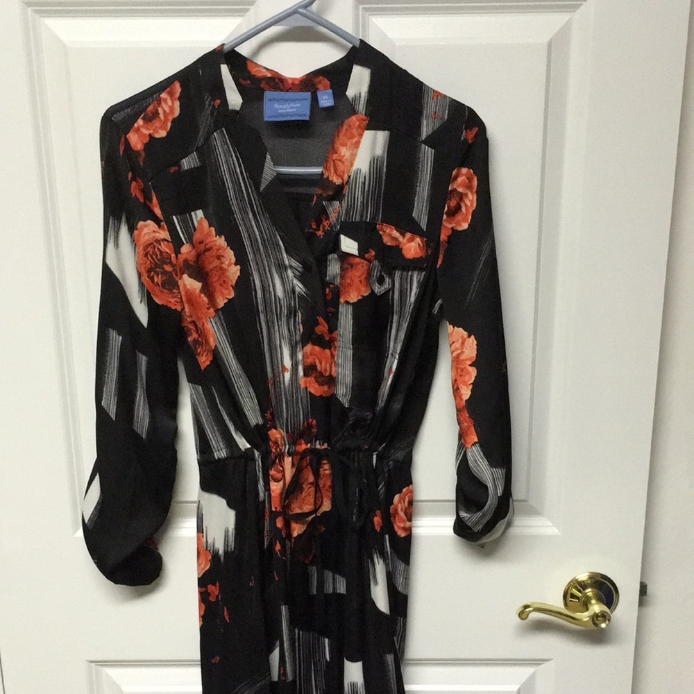 Simply Vera (Vera Wang) silky shirt dress
